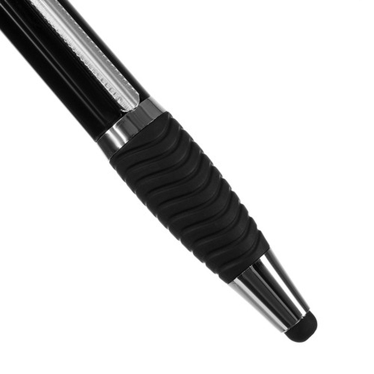 Set van 6 Pennen Met Uitschuifbare Notitie - Spiekpen - 3 x zwart + 3 x blauw