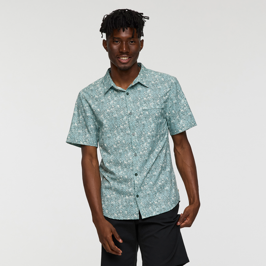 Men's Cambio Button Up - Print - Seaweed Foam - S25478M1564