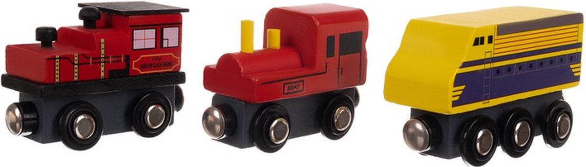 Houten Speelgoed trein - trein 12-delig - Kinderen Jongens Speelgoed - 33 x 20 x 3 cm Rood Multi