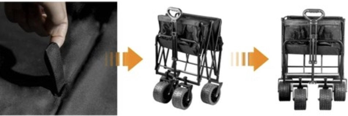 Gardlov Opvouwbare Transportkar - 100 kg Draagkracht, Draaibare Wiele