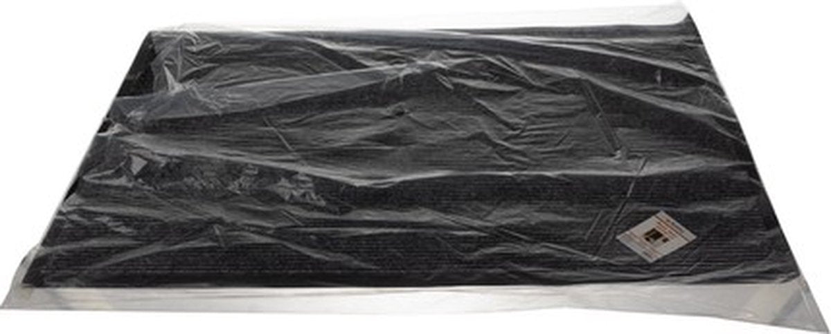 Deurmat 60X90 cm - Droogloopmat binnen en buiten - Antislip Deurmat - Deurtapijt- Kwalitatieve Binnenmat - Inloopmat - Deurmatten voor binnen - Deurmat Voordeur - Grijs Zwart