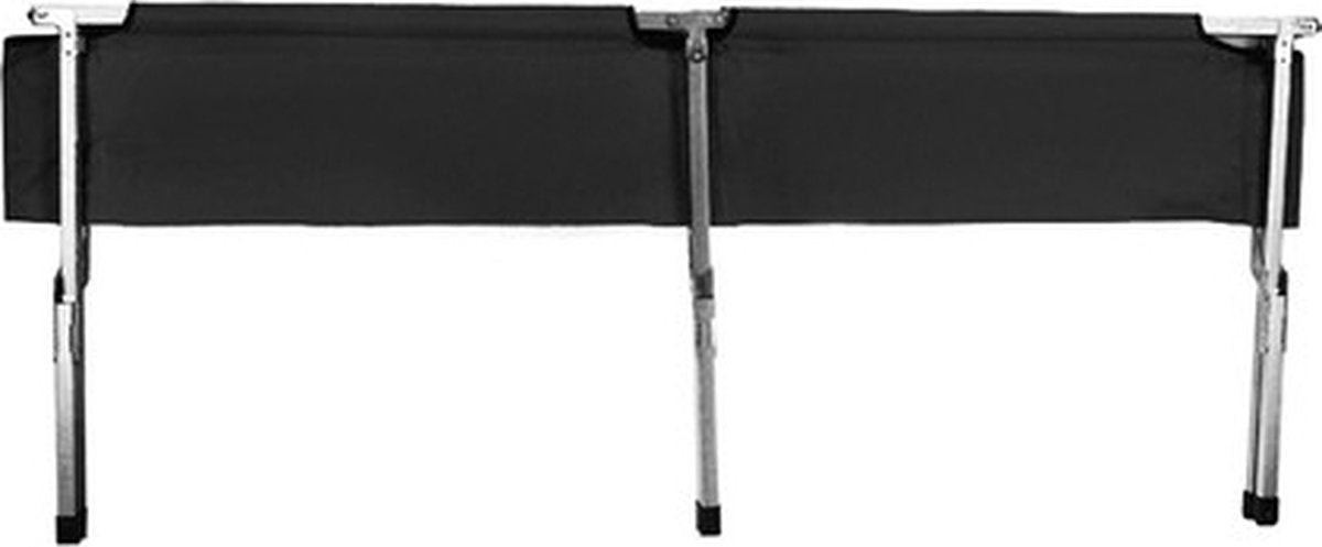 Veldbed 1 Persoon - Stretcher - Kampeerbed - Vouwbed - Campingbed Volwassenen - Opvouwbaar Bed - Reisbed - 110kg - Zwart