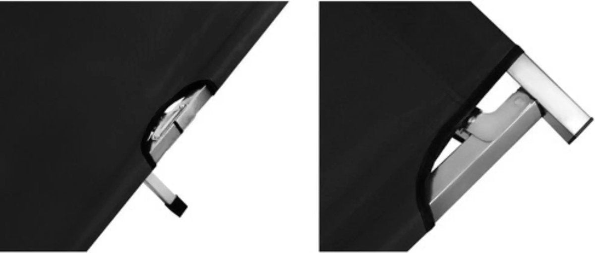 Veldbed 1 Persoon - Stretcher - Kampeerbed - Vouwbed - Campingbed Volwassenen - Opvouwbaar Bed - Reisbed - 110kg - Zwart