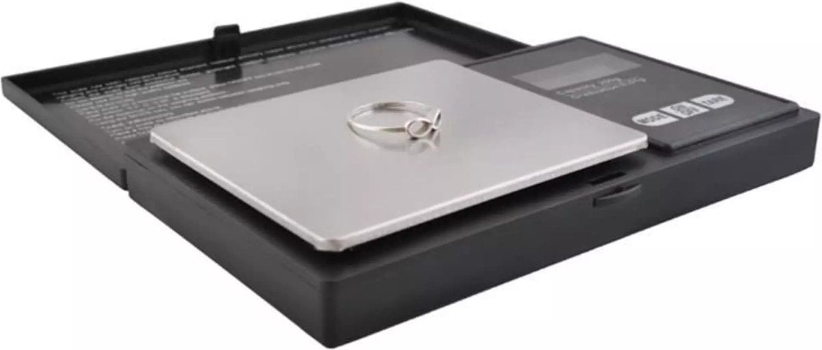 Ruhhy Precisie Zakweegschaal 200 x 0,01g - Compact met Klep