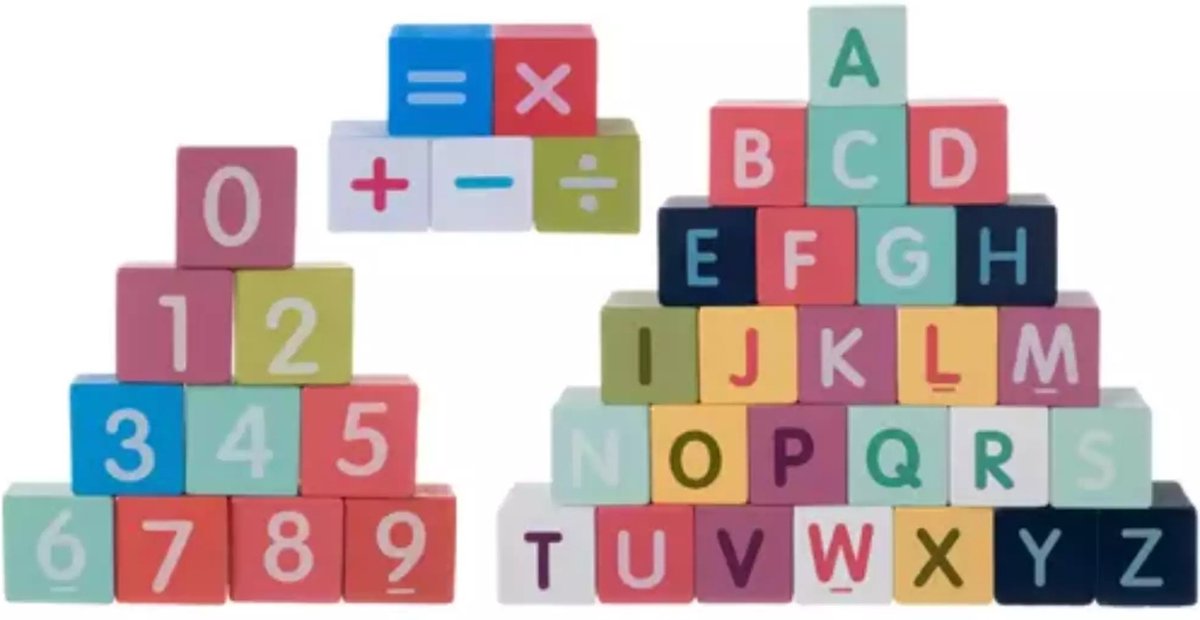 Kruzzel 100-delige Houten Blokken Set met Stadspuzzel - Leerzaam Speelplezier