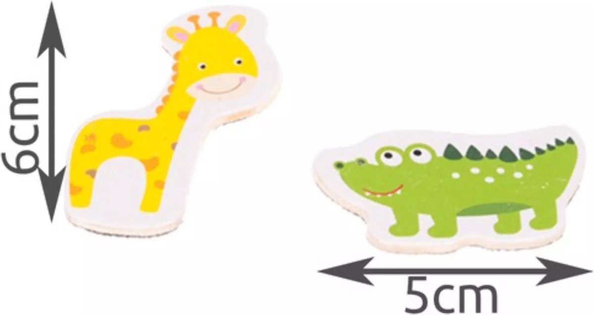 Kruzzel Natuur Magneten Set van 12 - Perfect voor Koelkast en Educatie