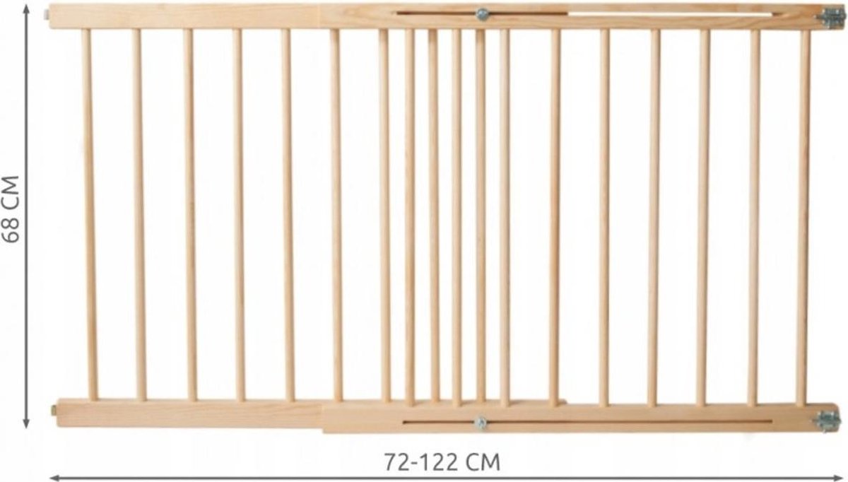 Traphekje - Veiligheidshekje - Hout - 72cm - 122cm