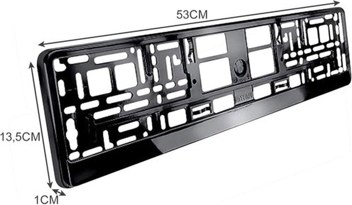 Xtrobb Universele Kentekenplaathouder - Perfect voor Europese Auto's - Zwart - 2 Stuks