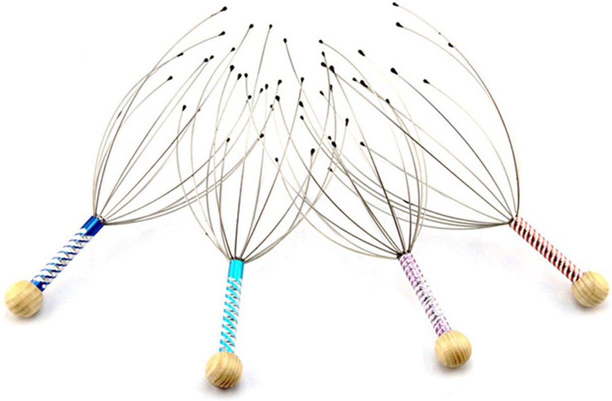 Hoofdmassage spin - 23 cm - Anti stress – Anti jeuk - Massage - kerstcadeau