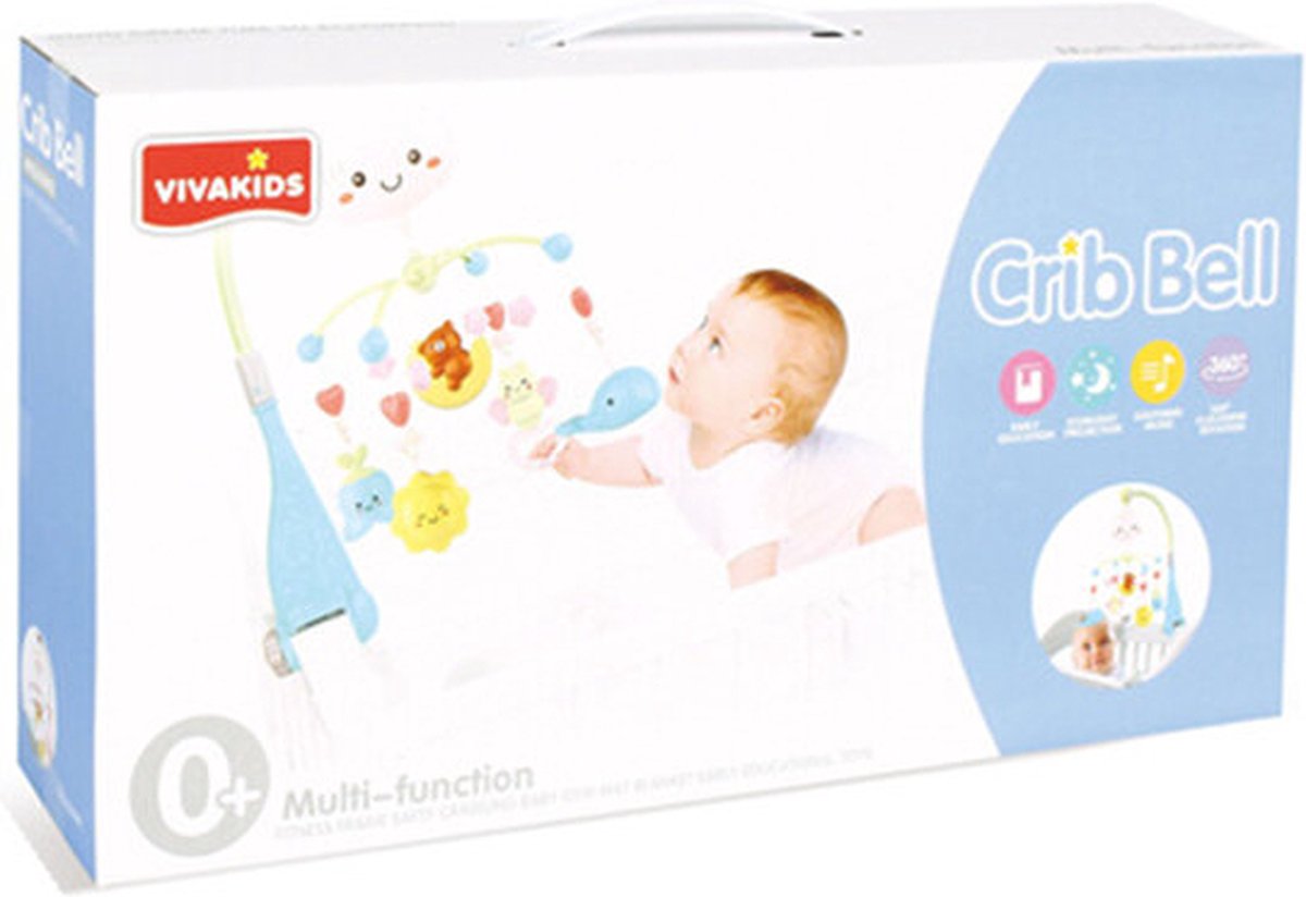 Muziekmobiel Viva Kids - Mobiele baby- Baby Carrousel - muziek bel voor babybed
