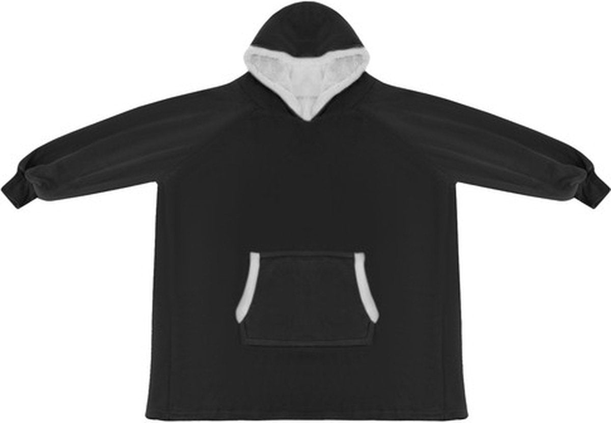 Sweatshirt XXL - Hoodie Deken - Oversized Hoodie Draagbare Deken - Super Zacht Warm en Comfortabel - Premium Kwaliteit Materiaal - Uniseks - Voor Volwassenen en Kinderen - Zorgeloos Wassen - Zwart