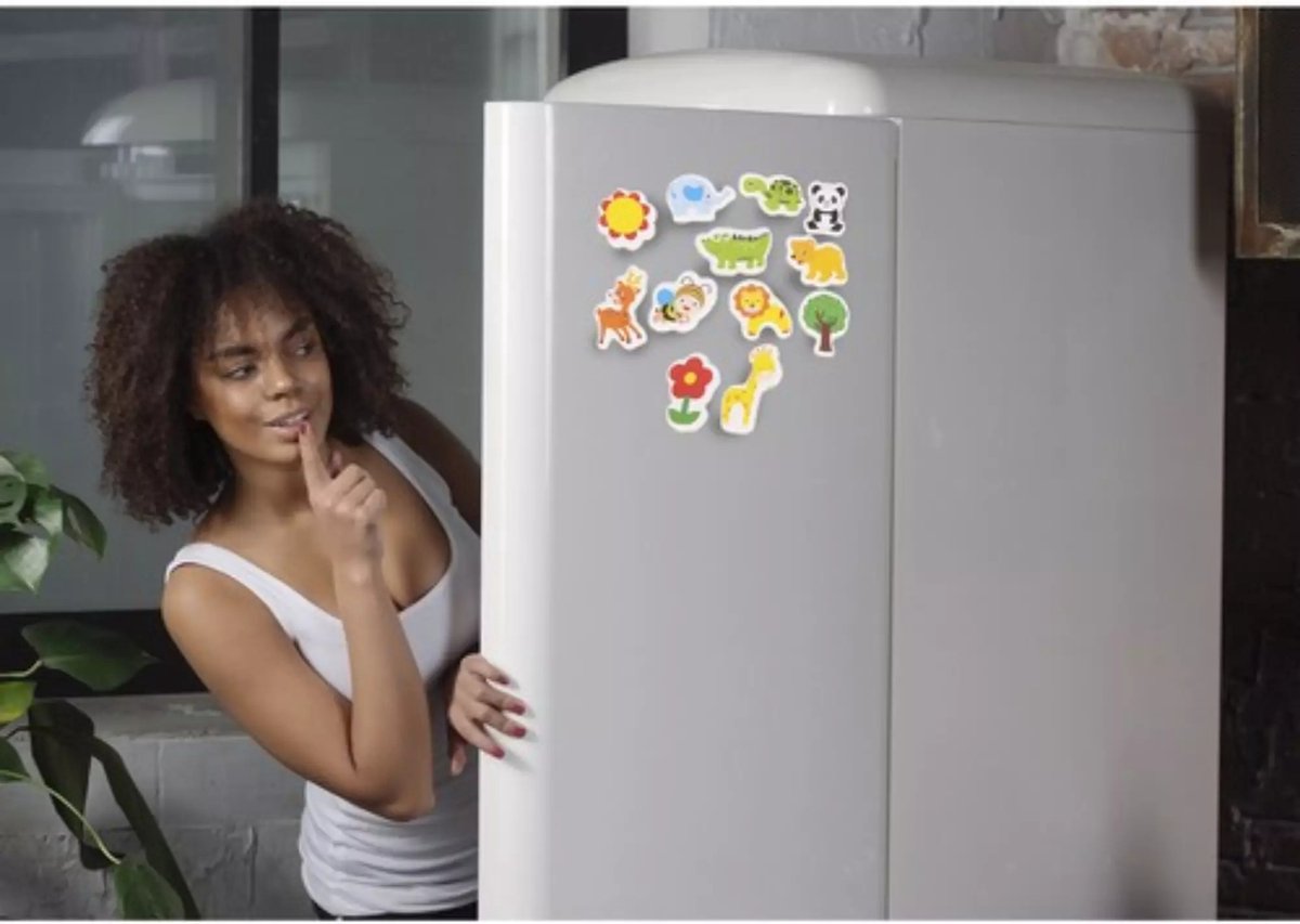 Kruzzel Natuur Magneten Set van 12 - Perfect voor Koelkast en Educatie