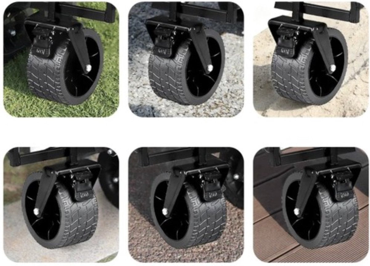 Gardlov Opvouwbare Transportkar - 100 kg Draagkracht, Draaibare Wiele
