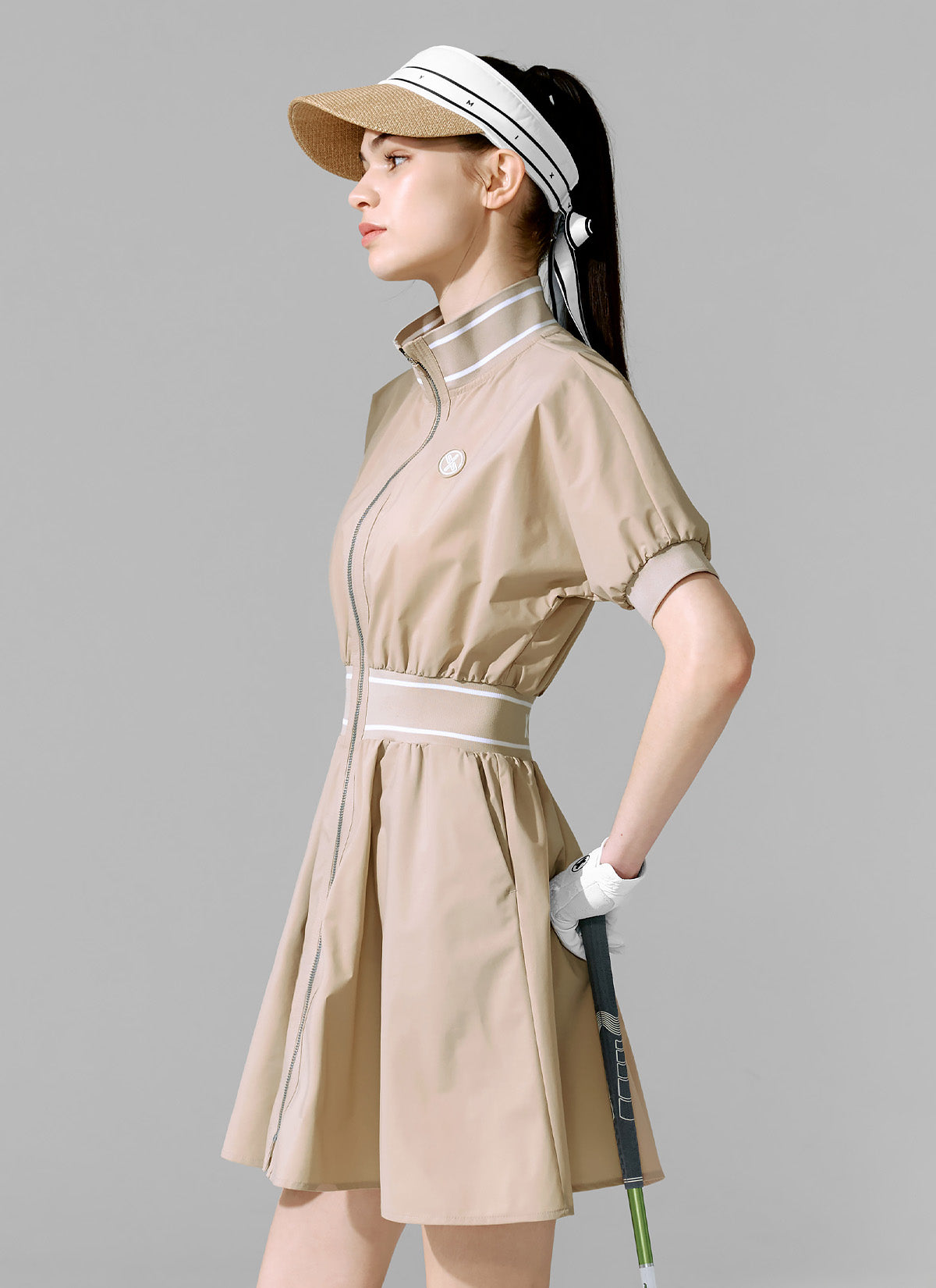 LayerShield Dolman Zip-Up Dress