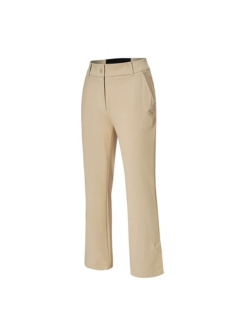 Twill-Tension Formal Bootcut Pants