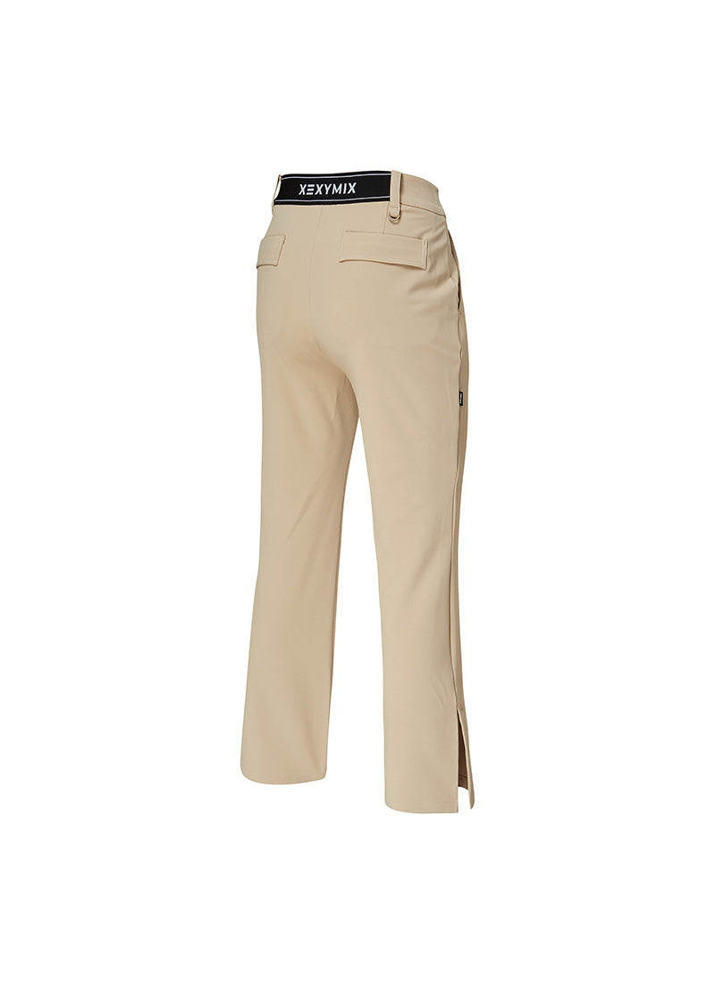 Twill-Tension Formal Bootcut Pants