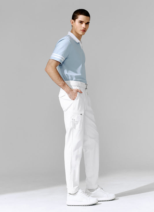 Cargo Pocket Banding Tapered Pants