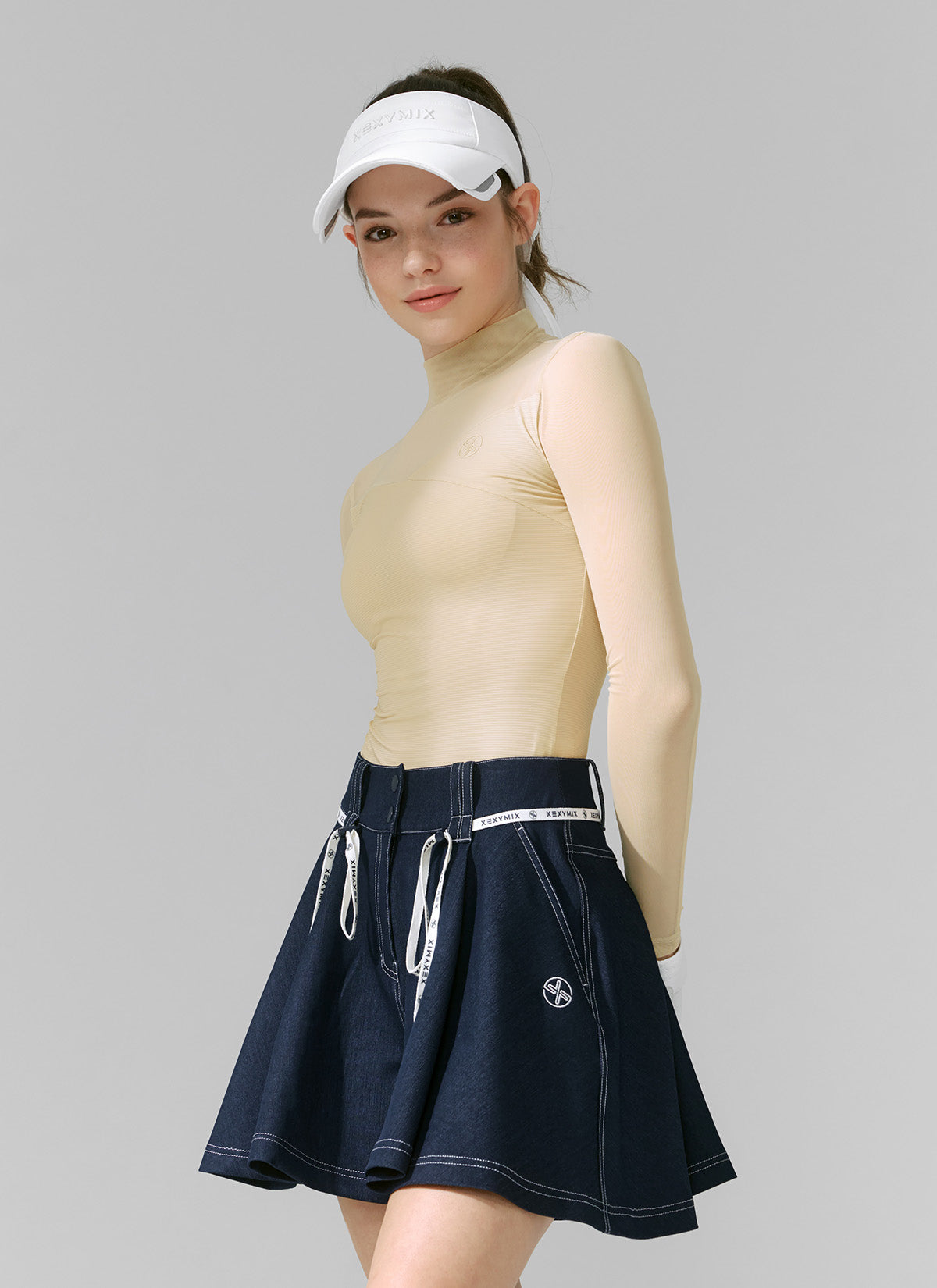 Mock Neck Mesh Mix Baselayer