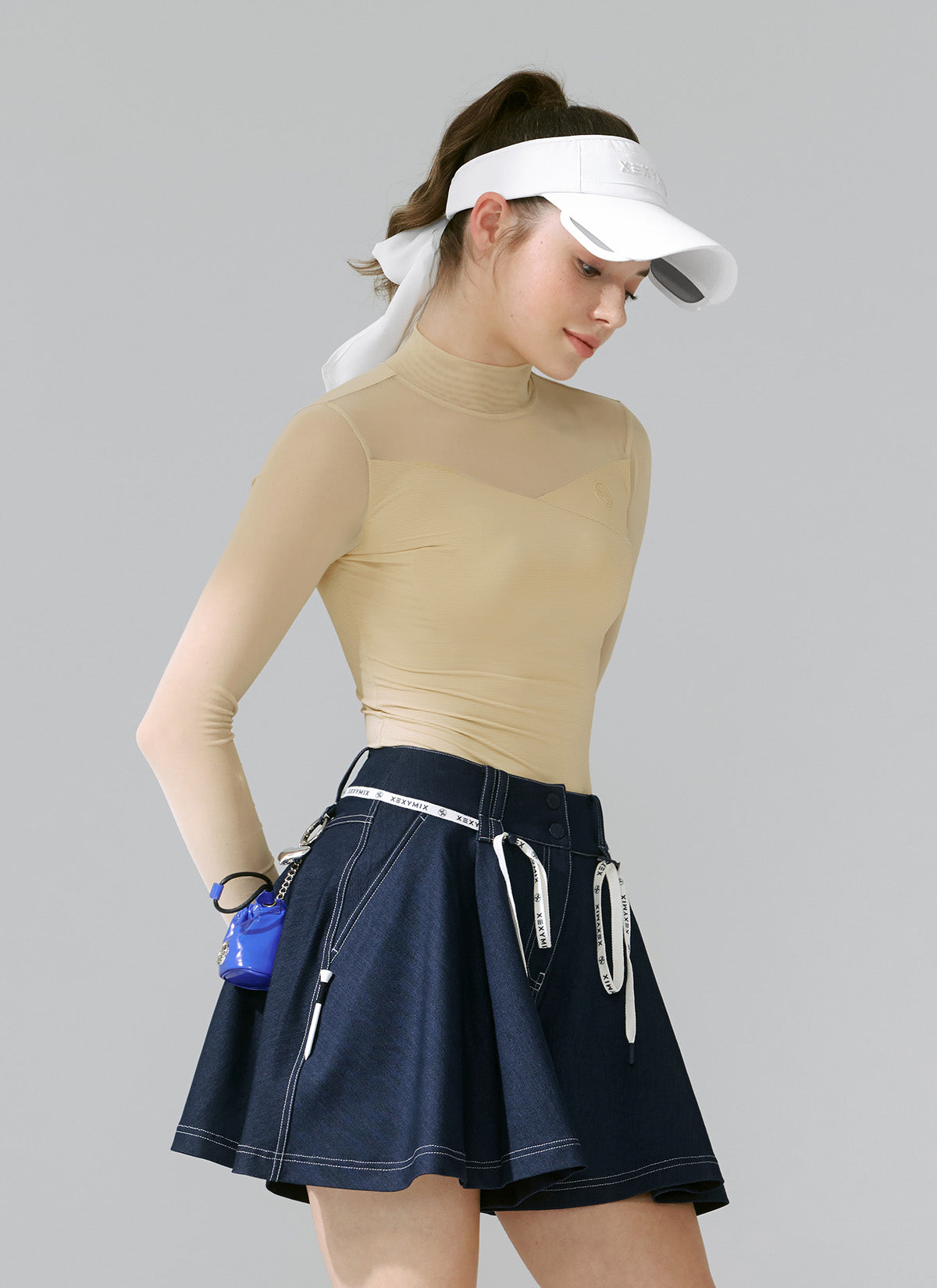 Mock Neck Mesh Mix Baselayer