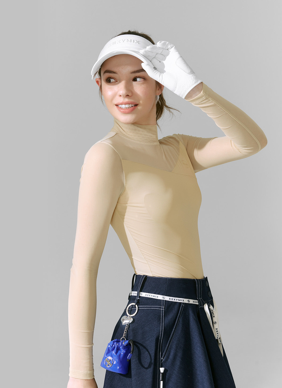 Mock Neck Mesh Mix Baselayer