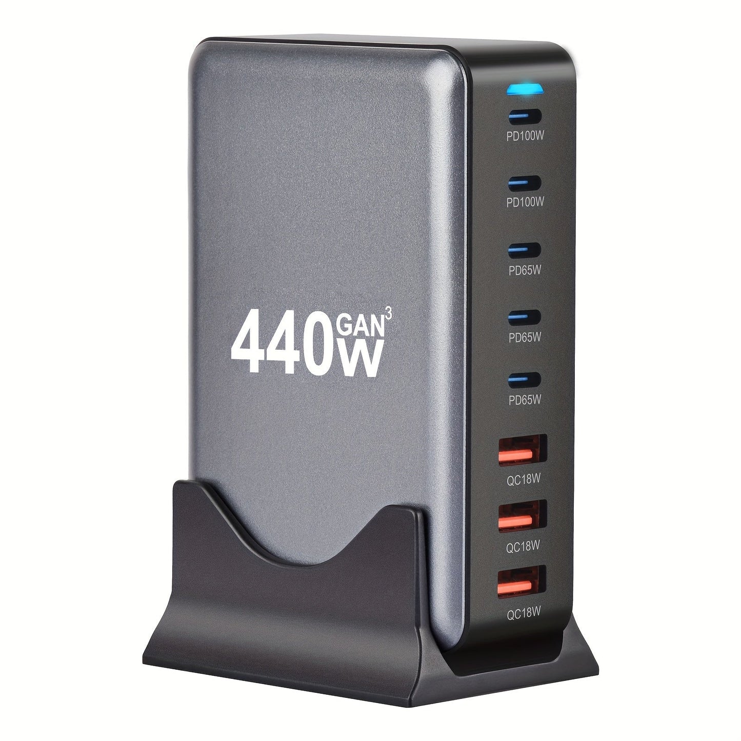 440W USB-C Power Adapter, 8-Port Charging Hub for Laptops TJR1V5Q