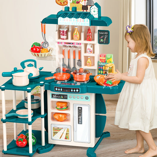 86pcs Kids' Kitchen Toy Set with Lights & Sounds TJR2M4Y