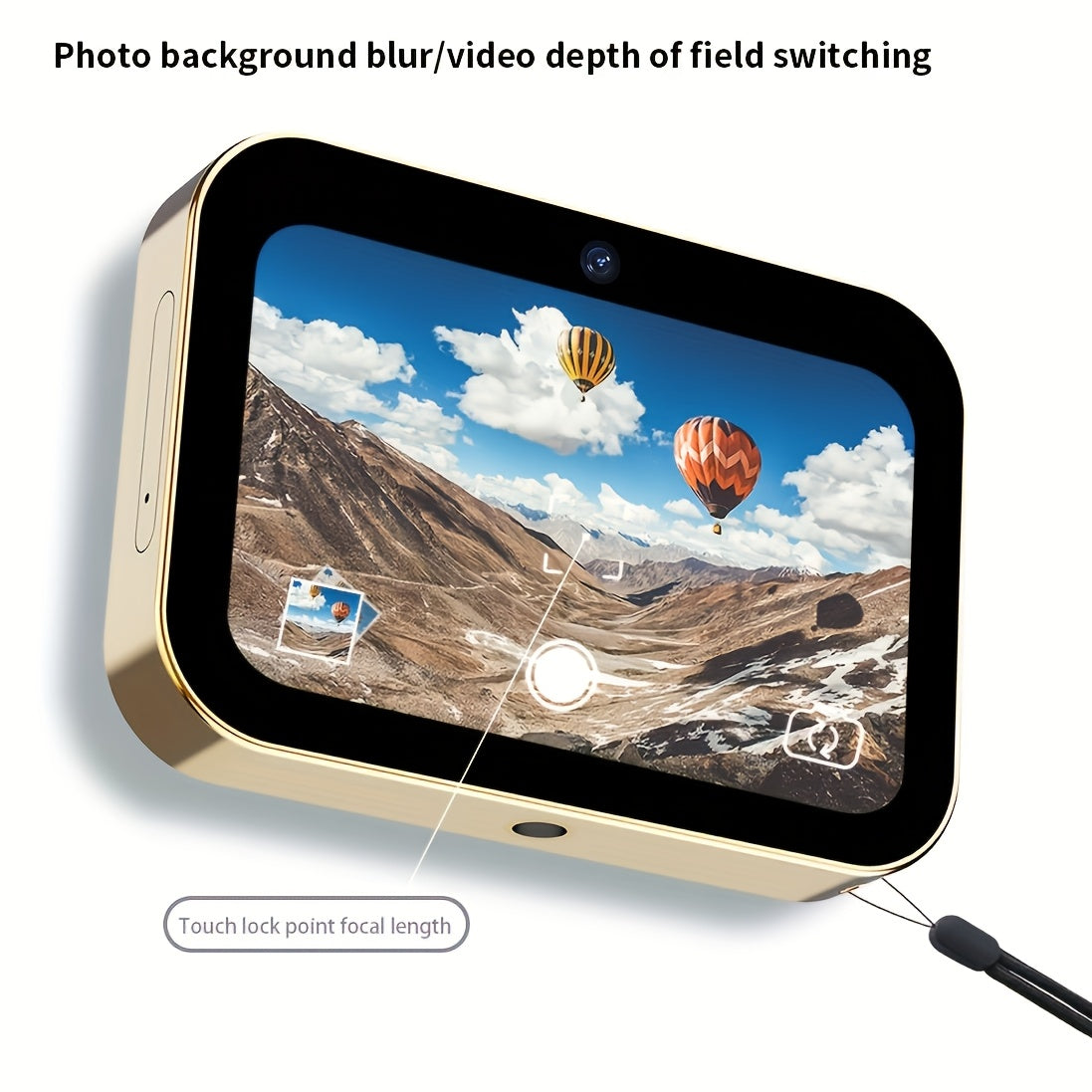 Compact 4K 64MP Camera with Triple Lens  Touch Screen-Y0LN