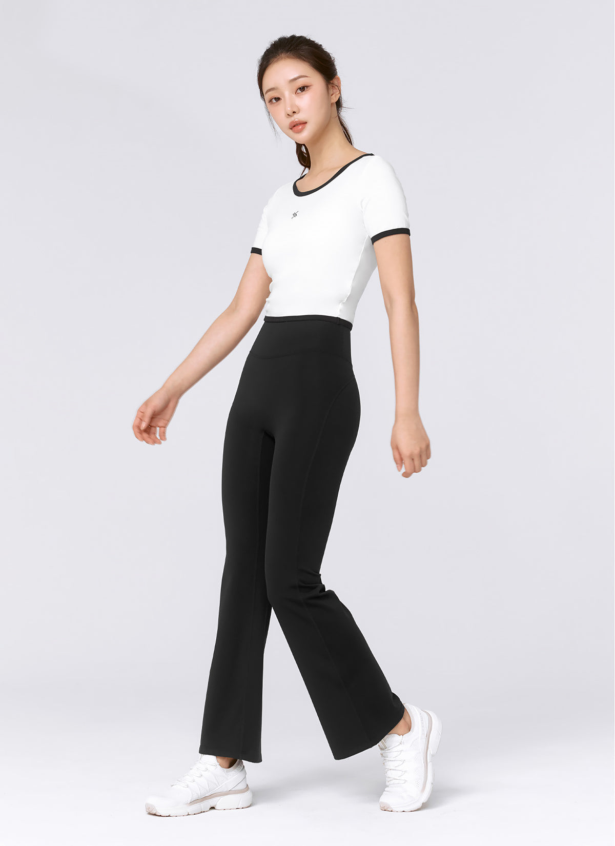 Soft Logo Color Block Crop Top