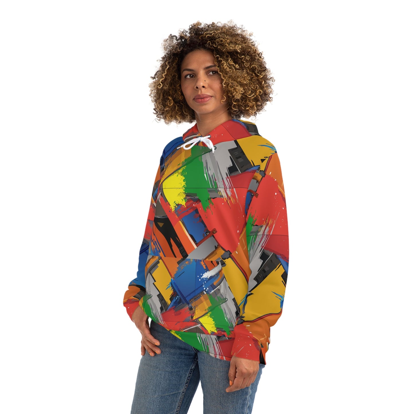 Primary Palette Splash AOP Hoodie – Bold Abstract Art Streetwear