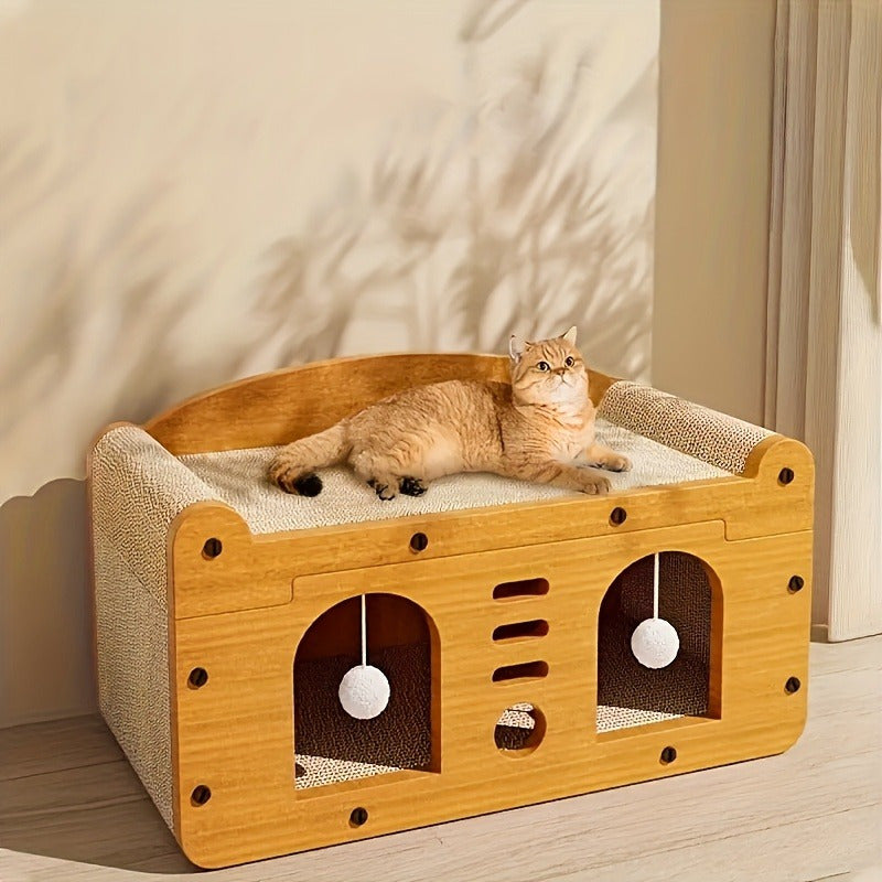 Luxury Cat Scratcher Apartment- HMT24CC