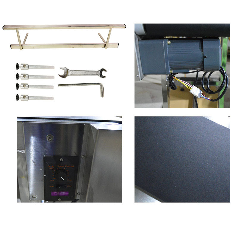110V 1.8m PVC Conveyor Double Guardrail 20cm