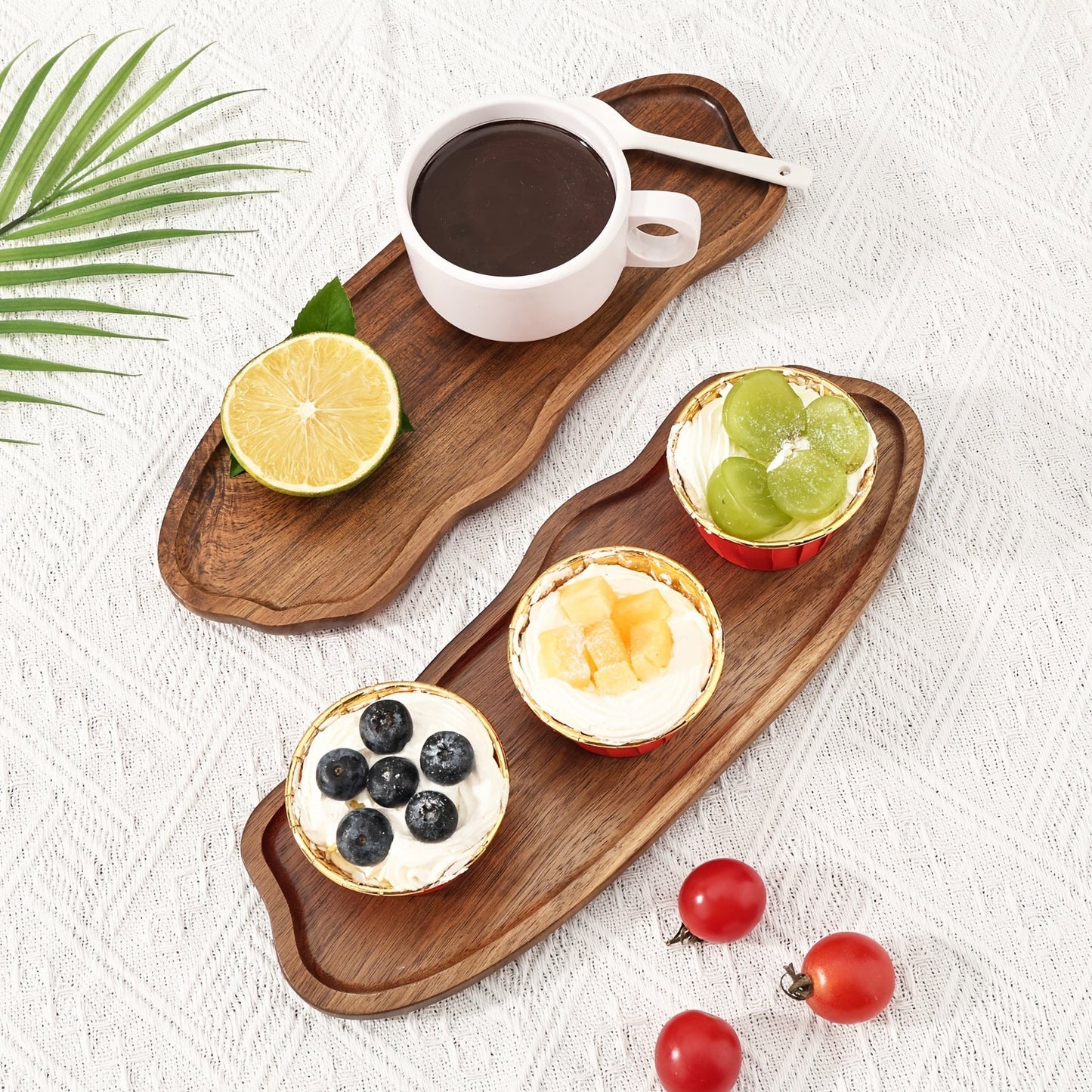 Cross border Japanese Acacia Wood Tray - C2U0