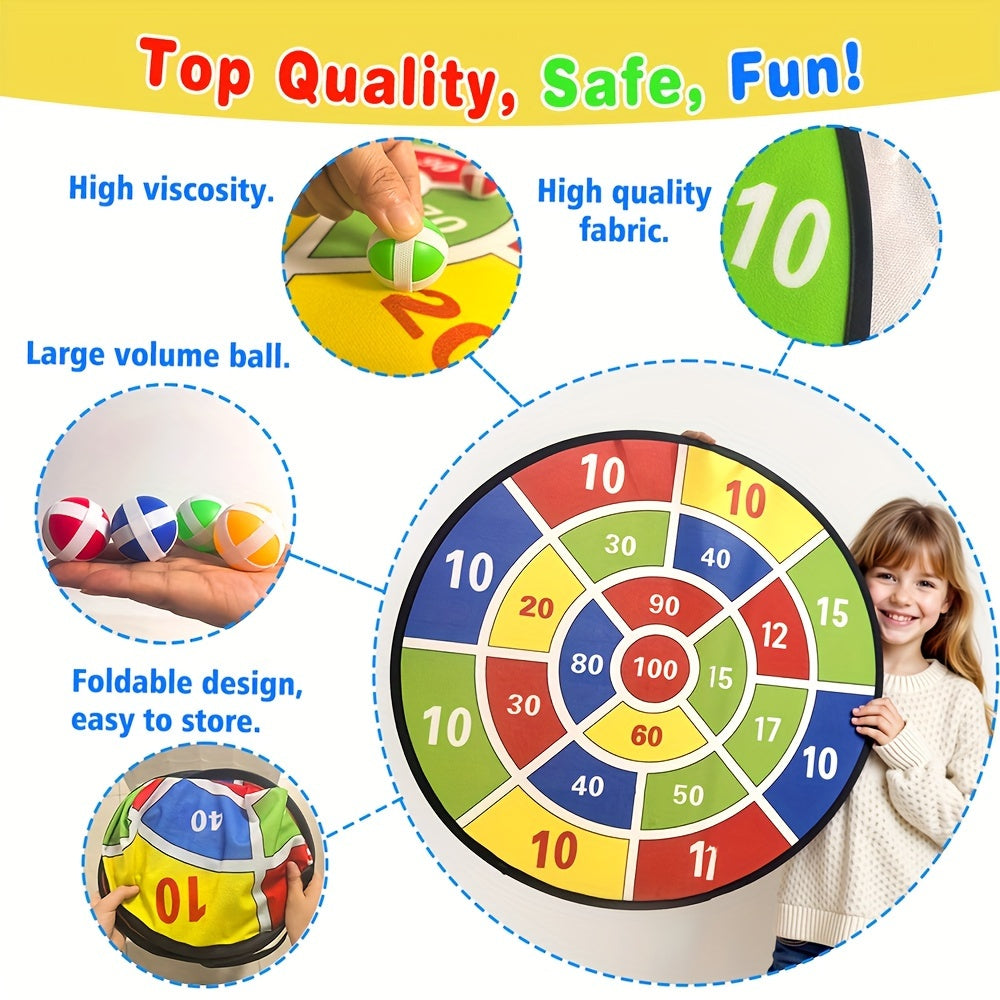 73.66cm Large Dartboard Set, Indoor/Outdoor Fun TJR3L6N