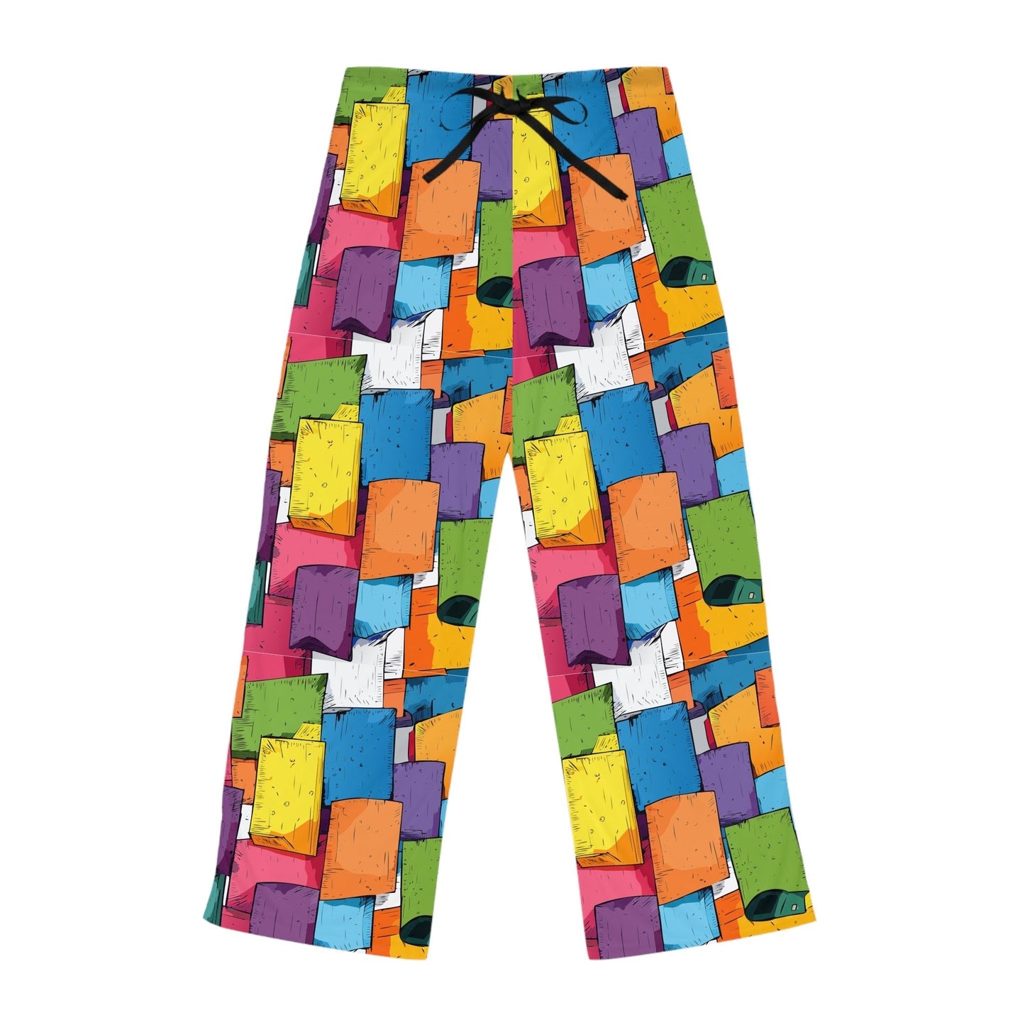 Women’s Colorful Pajama Pants – Soft Lounge Pants with Vibrant All-Over Print Toyland Designed By dylesmavis
