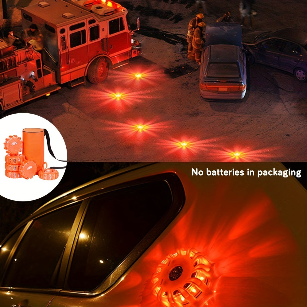 LED Road Flare, 15 LED Lights, Emergency Warning for Vehicles TJR6T3Z