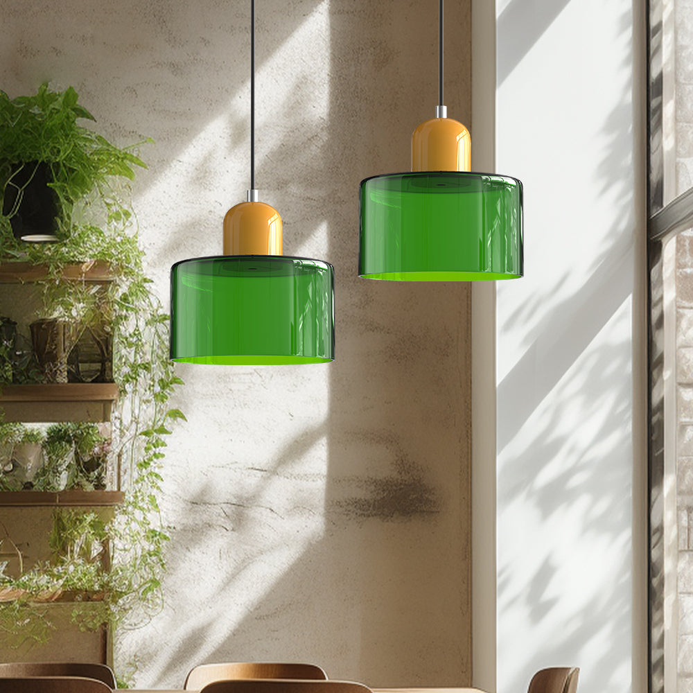 Bauhaus Glass E27 Pendant Light for Kitchen
