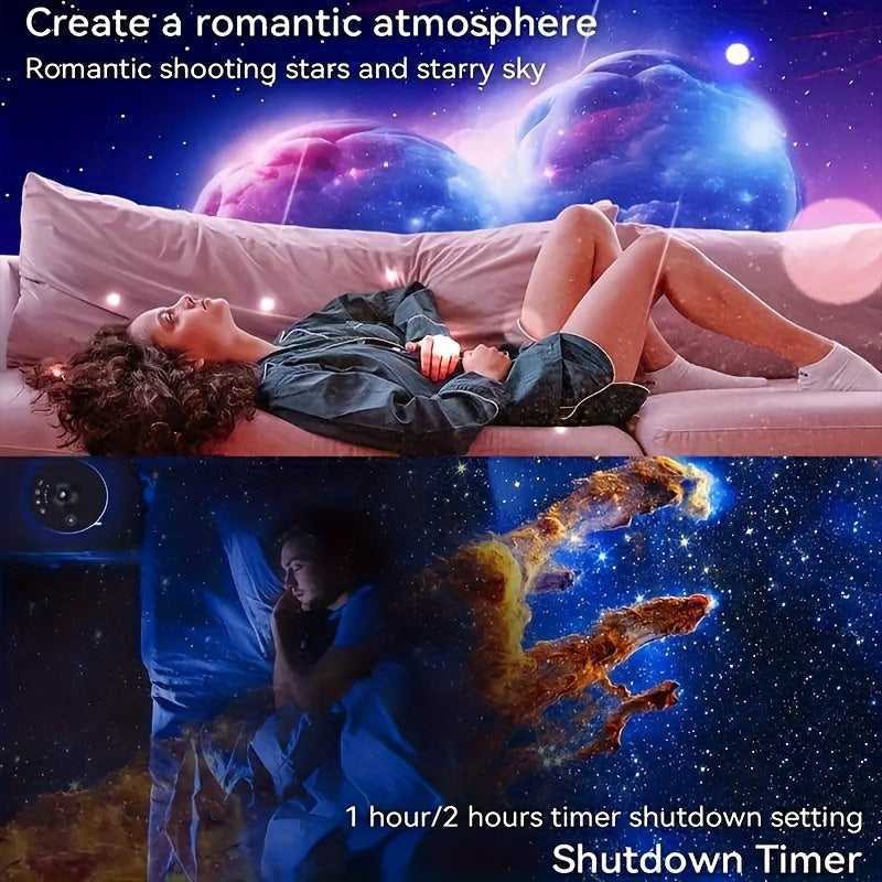 Ultra Clear Meteor Galaxy Projector with Timer - TJR8X5B