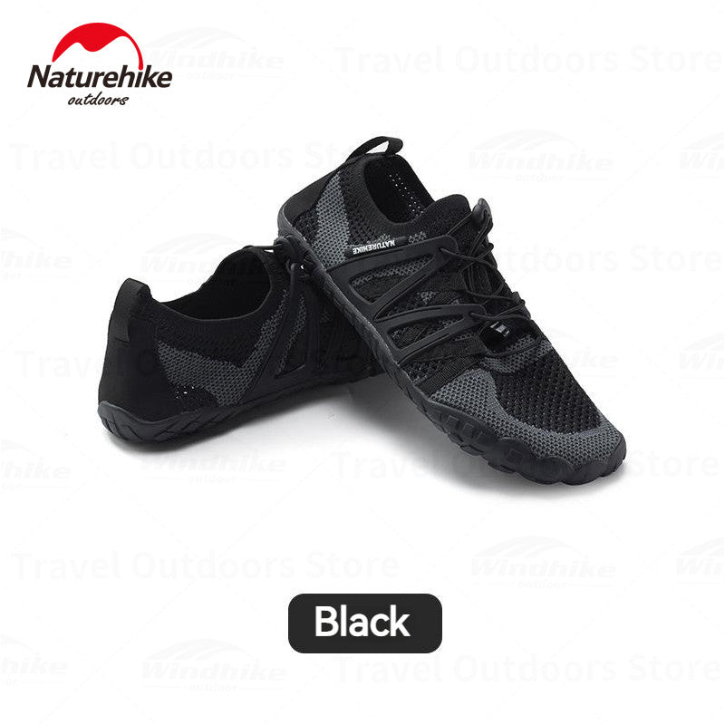Naturehike Men's Aqua Wading Shoes Barefoot Sneakers Sport Upstream Non-slip Breathable Footwear for Sea Beach Diving Fishing Quick Dry Water Shoes