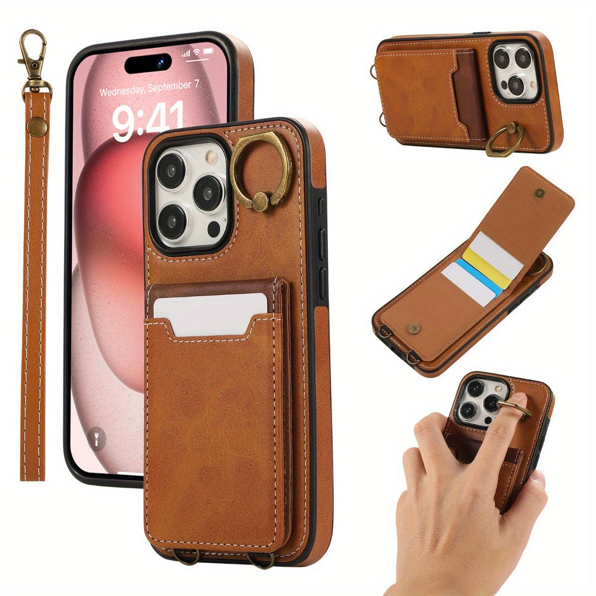 Stylish Card Slot Phone Case for iPhone ProMax-RN2W