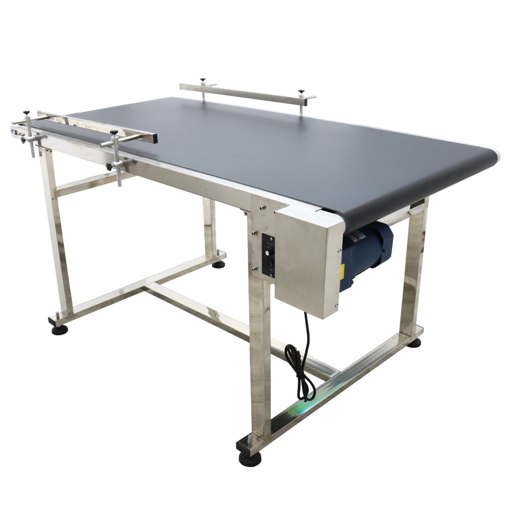 110V 1.5m PVC Conveyor Double Guardrail 70cm