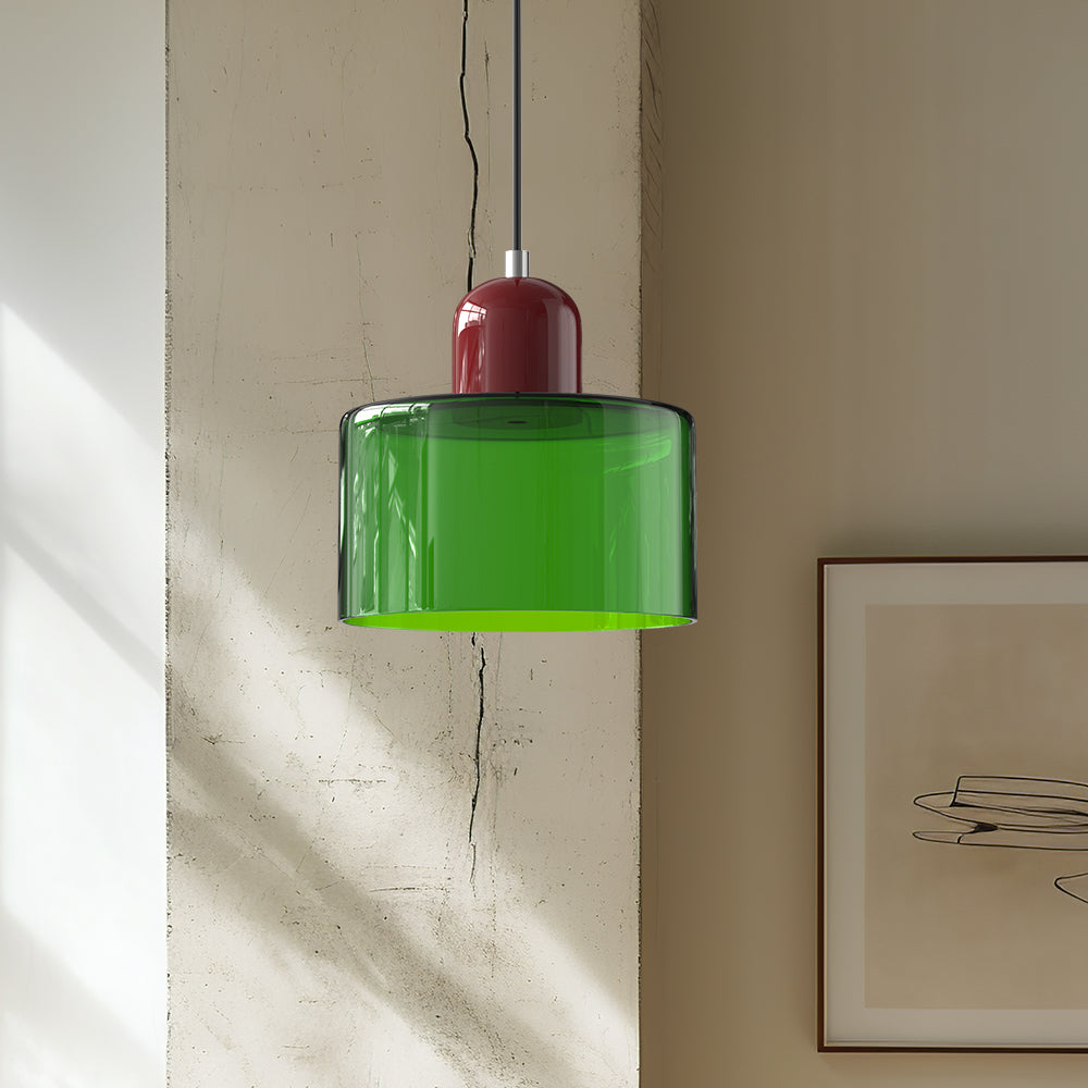Bauhaus Glass E27 Pendant Light for Kitchen