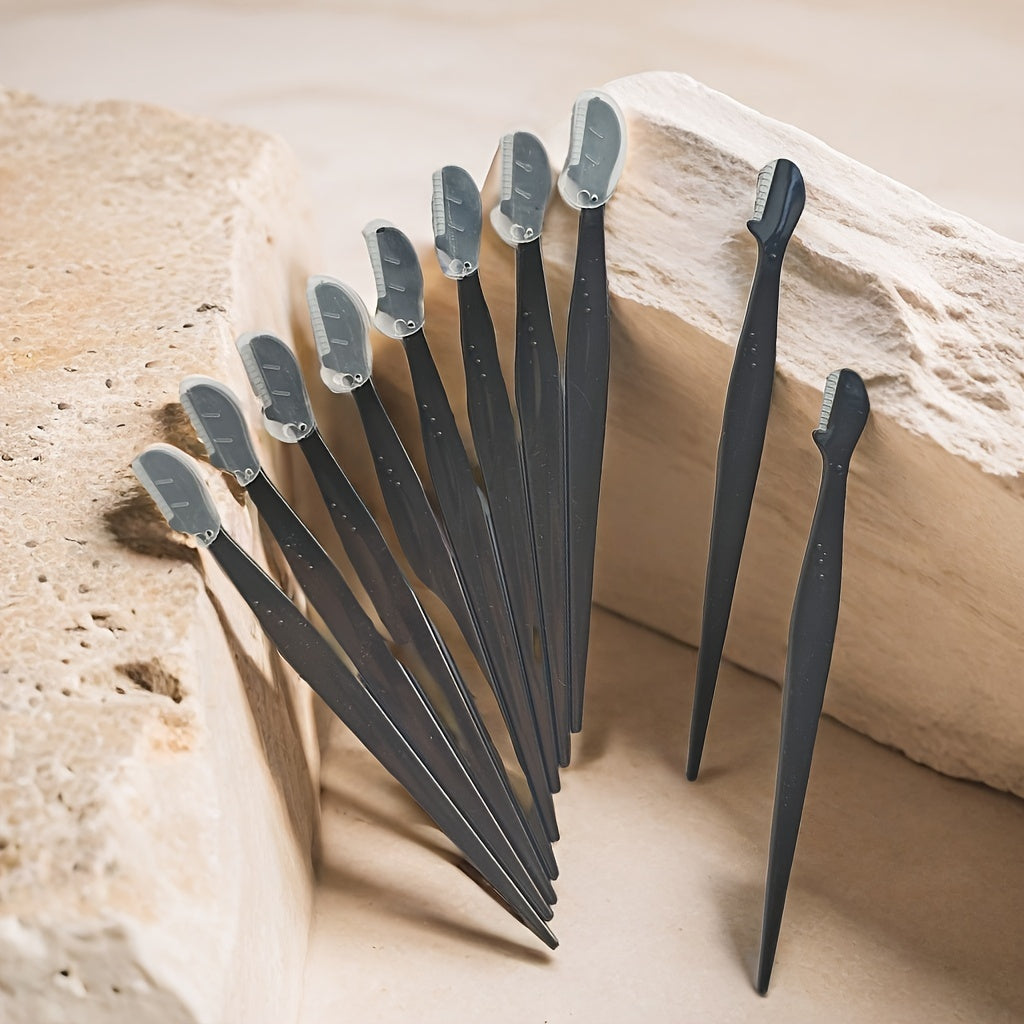 6/12/18pcs Multi-Color Eyebrow Razors - P7TV