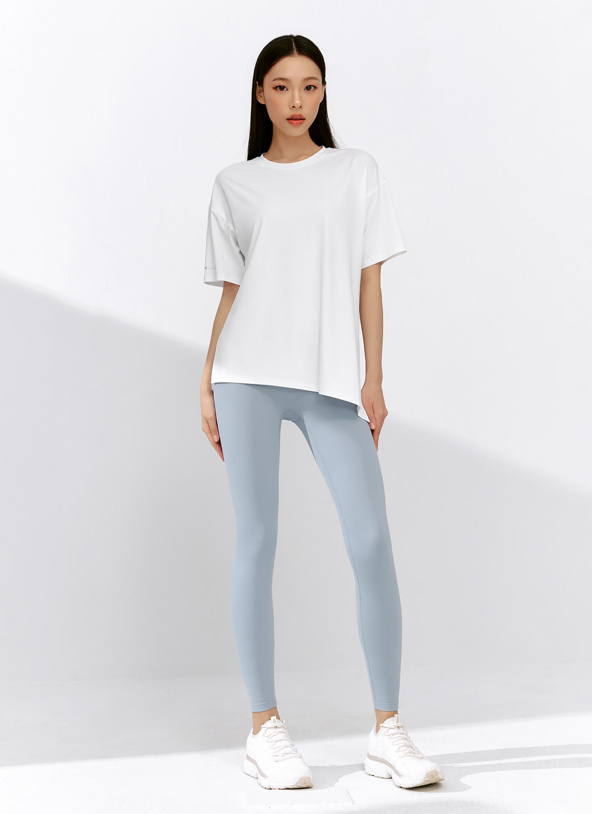 [1+1] Black Label Power Rise Shirring Leggings