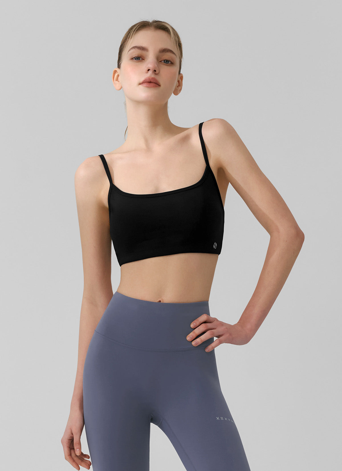 Black Label Power Rise Back Twist Bra Top