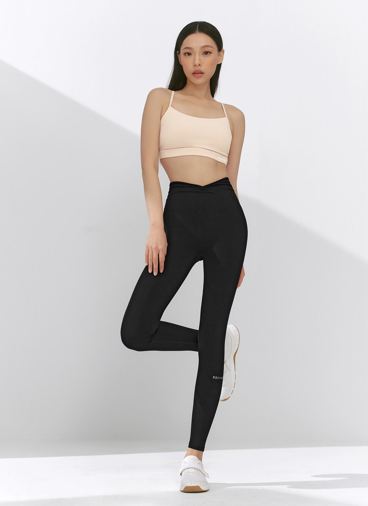 Black Label Power Rise Shirring Leggings