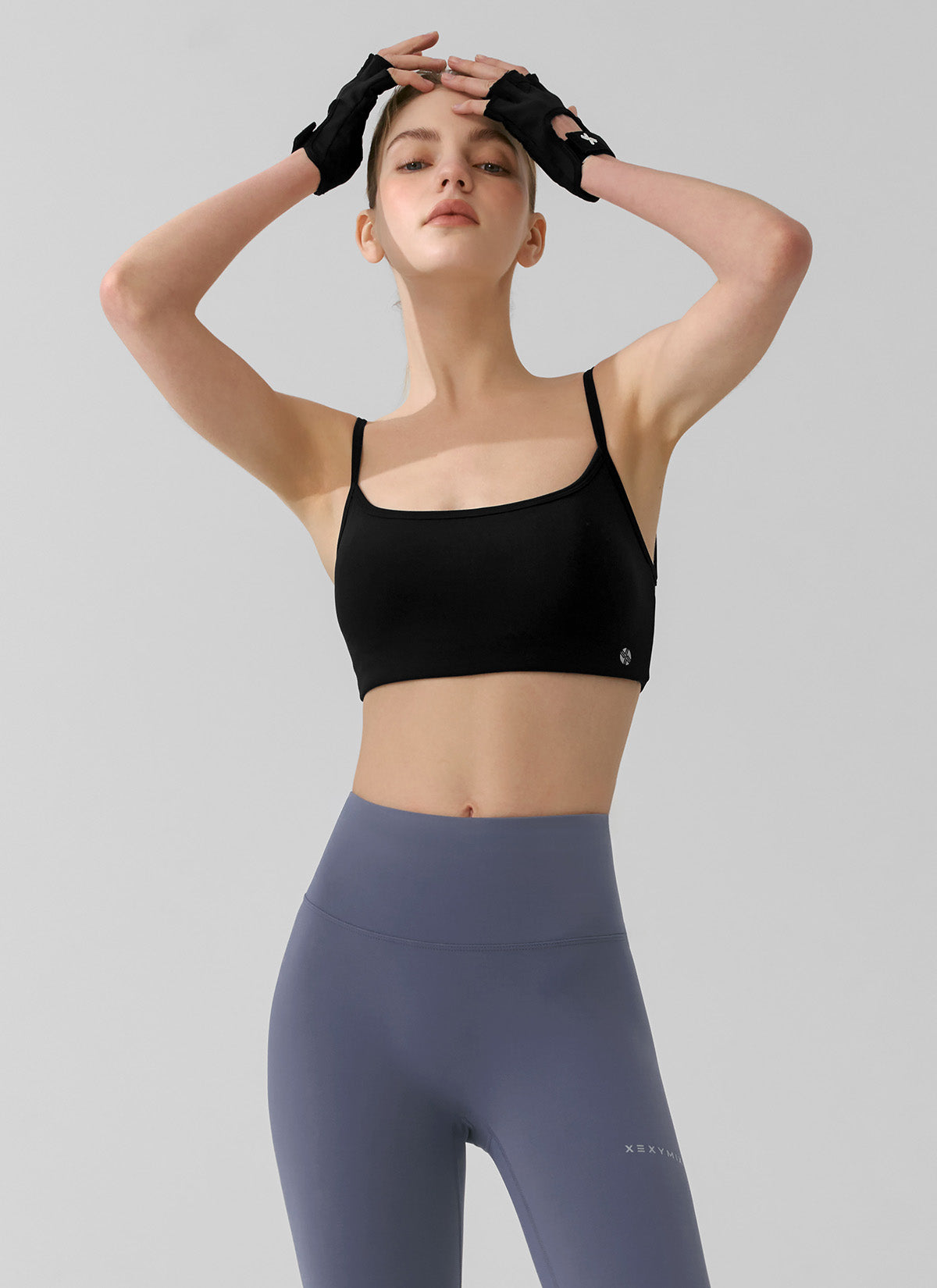 Black Label Power Rise Back Twist Bra Top