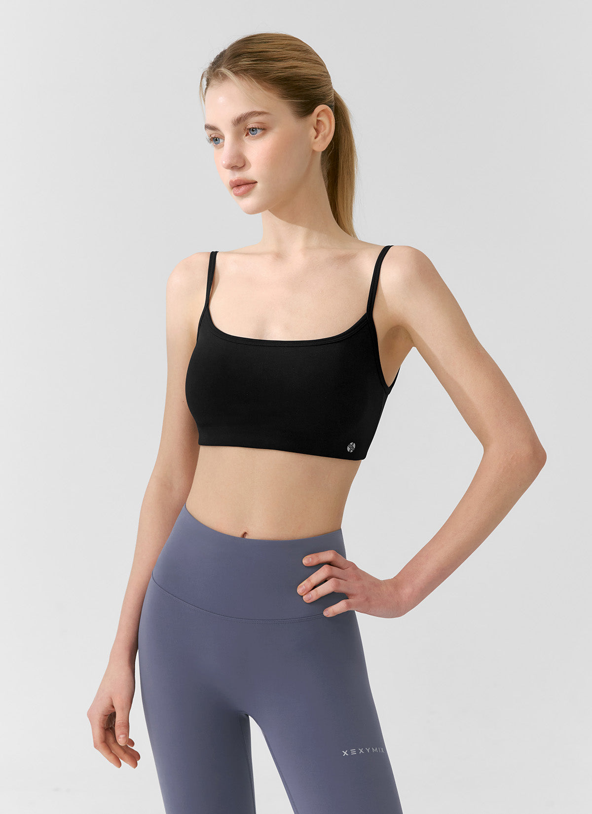Black Label Power Rise Back Twist Bra Top