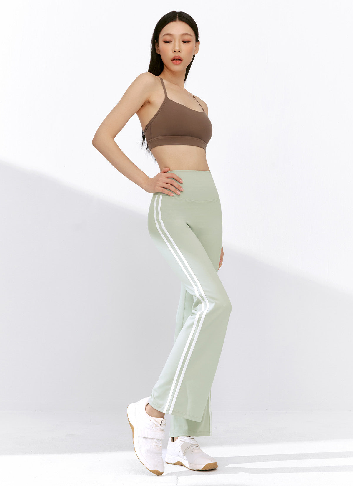 [1+1] Comfort Track Line Boots Cut Leggings