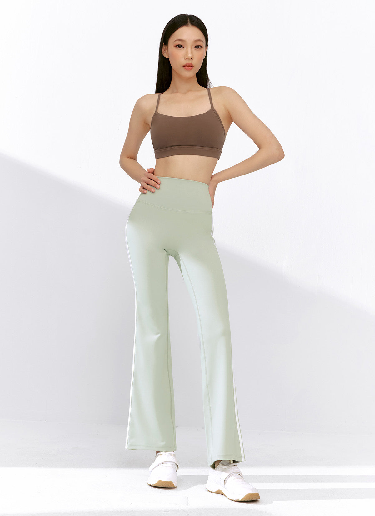 [1+1] Comfort Track Line Boots Cut Leggings