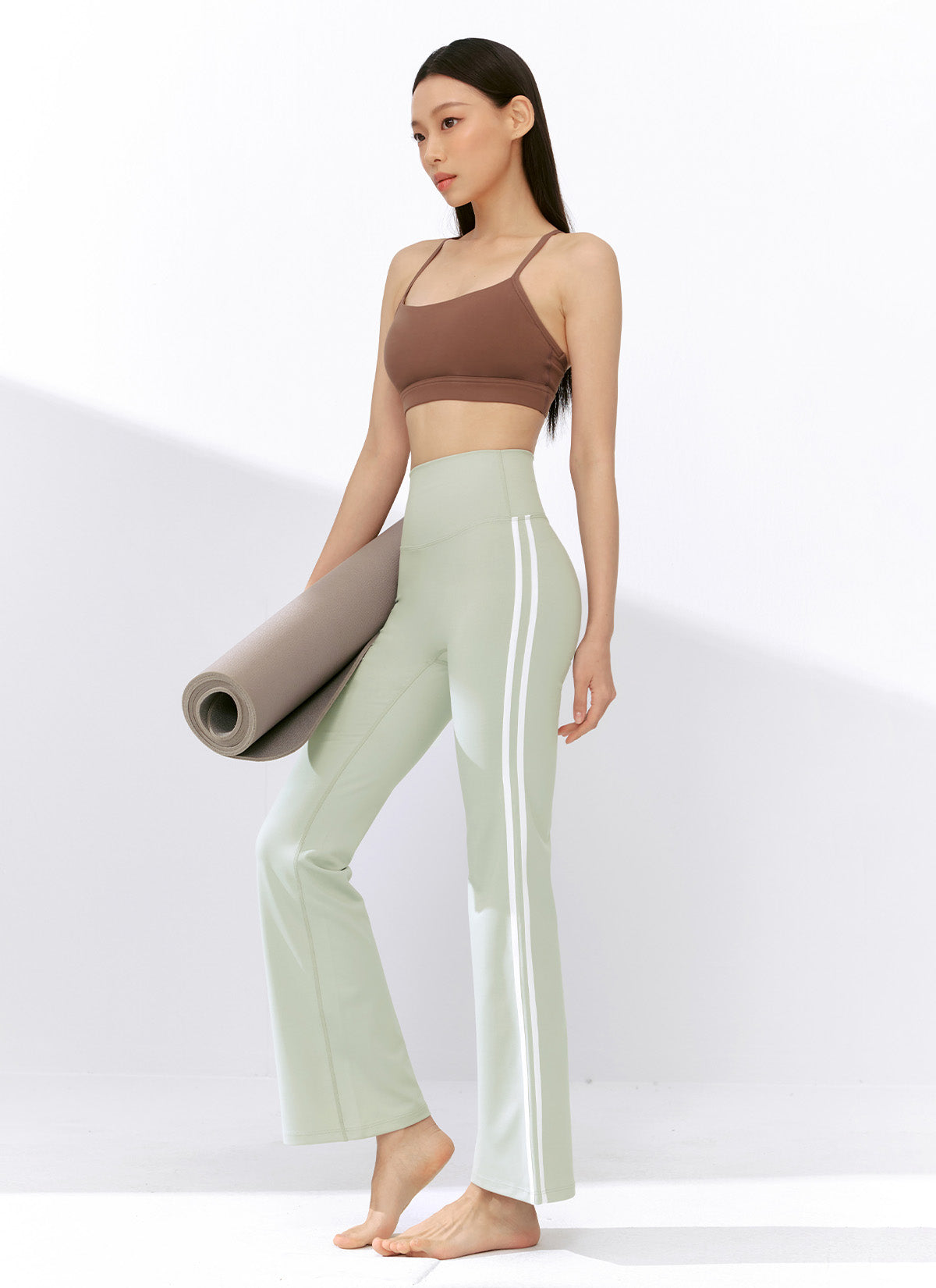 [1+1] Comfort Track Line Boots Cut Leggings